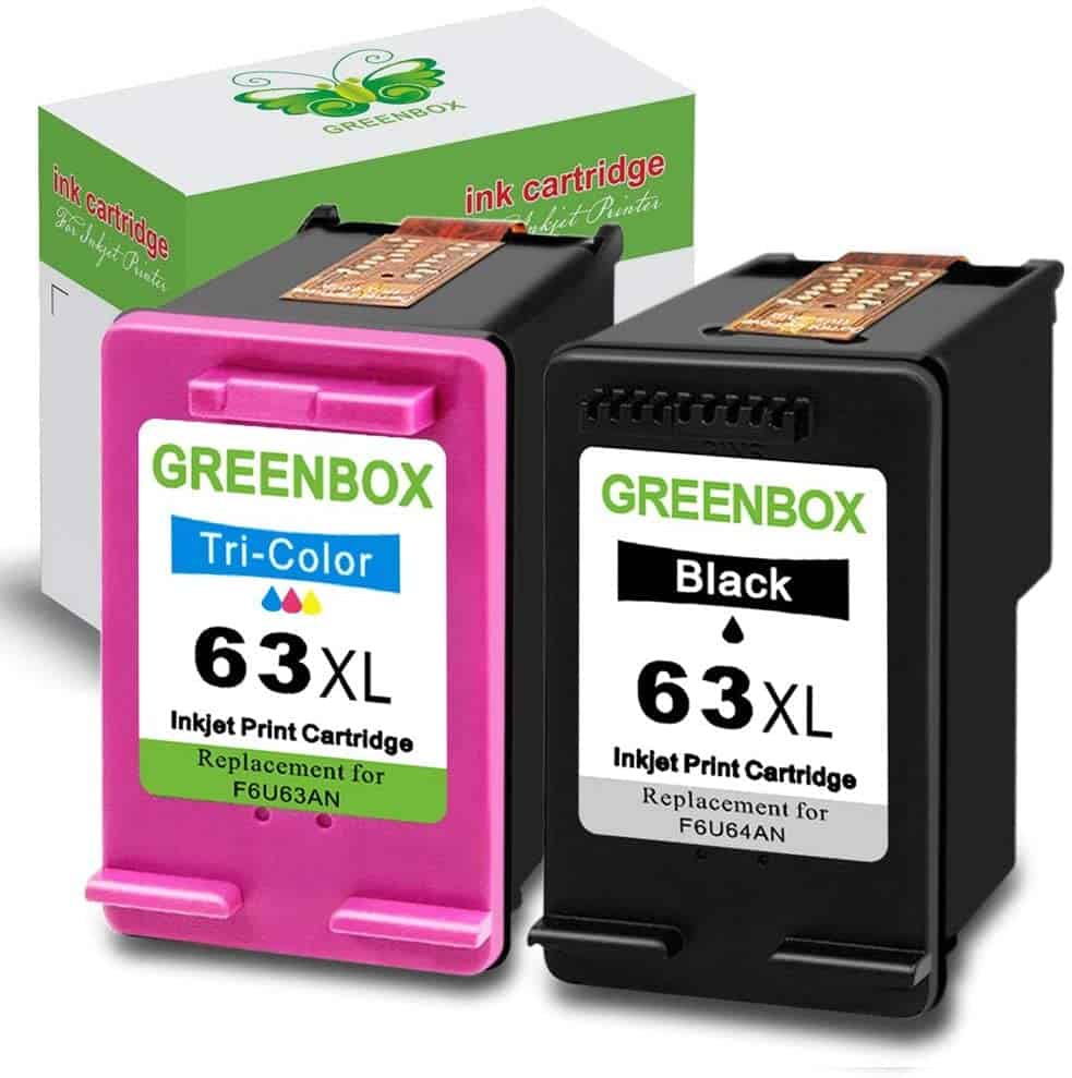 GREENBOX Remanufactured Ink Cartridge Replacement for HP 63XL