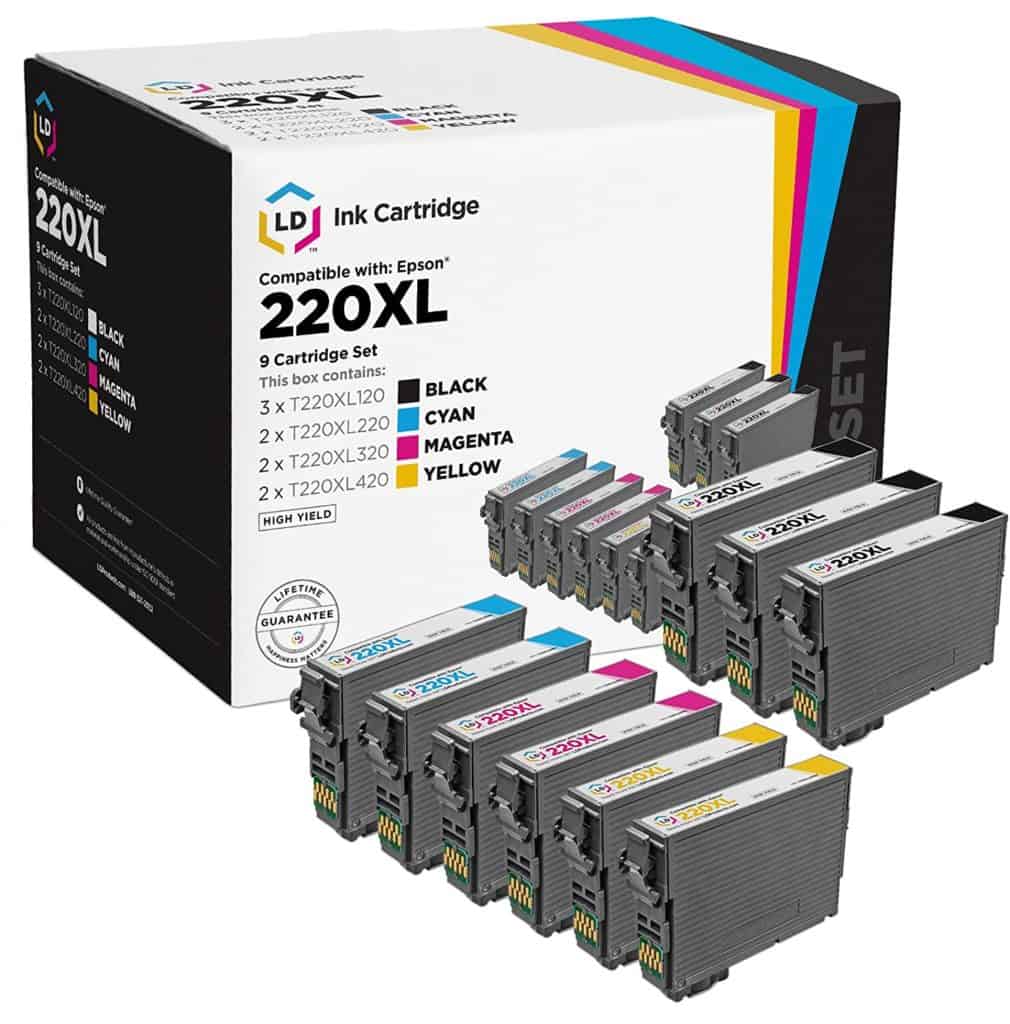 LD Products Remanufactured Ink Cartridge Replacement for Epson 220XL